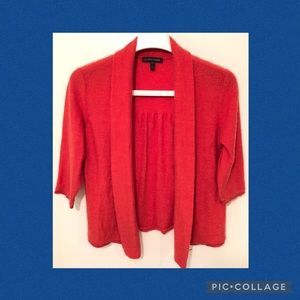 Eileen Fisher Cashmere Open Front Cropped Cardigan